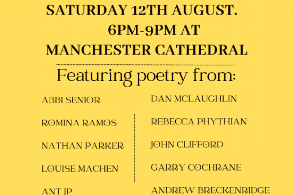 Northern Poets' Society at Manchester Cathedral: An evening celebrating happiness