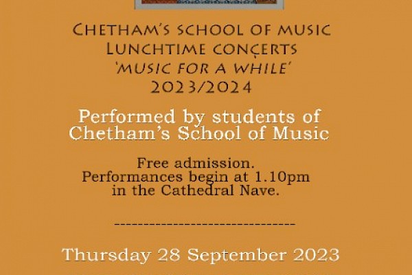 Chetham's School of Music Lunchtime Concert - Music For a While