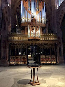 Have you ever tried to look at the ceiling of Manchester Cathedral?