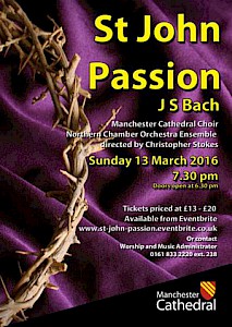 Tickets are now on sale for St John Passion!