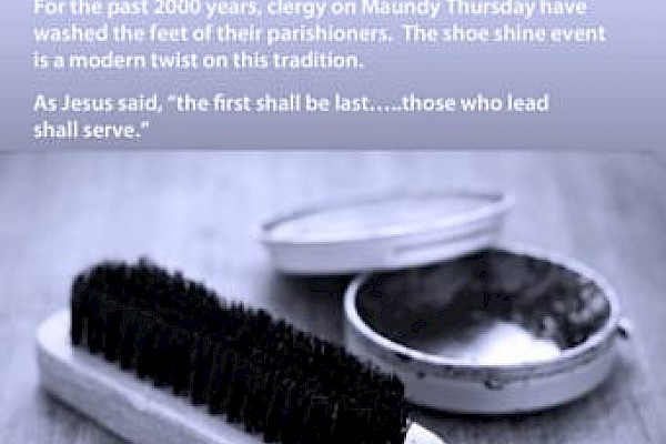 Manchester Cathedral Clergy embark on Easter ‘sole’ searching with shoe shining initiative at Manchester Arndale