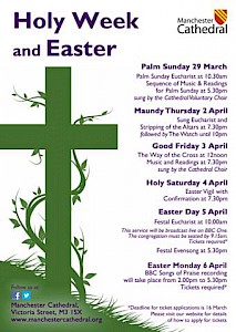 Holy Week and Easter at Manchester Cathedral