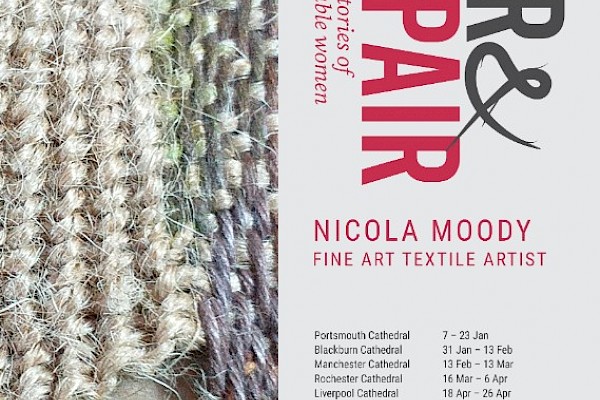Tear and Repair A "Healing Through Weaving" Exhibition at Manchester Cathedral from 15 February – 13 March 2020
